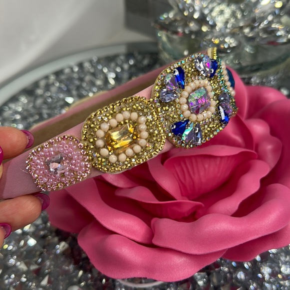 Stunning handmade gemstone headband!!! A Million dollar look! - Picture 4 of 6